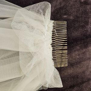 3 tiered wedding tulle veil